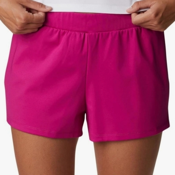 Columbia NWT Sandy Creek Stretch Shorts Magenta Pink Women's XL - Picture 4 of 11